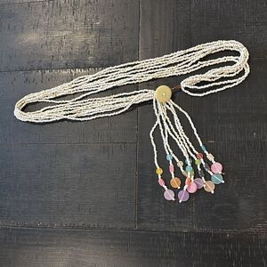 Beachy Boho Multi-Strand Beaded Belt